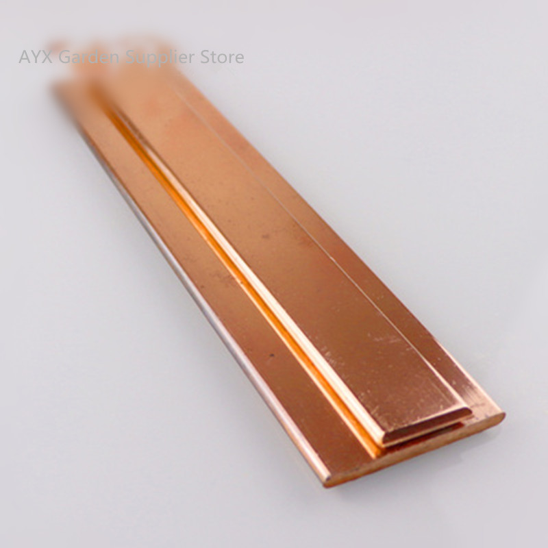 8x20x200mm High Quality Red Copper Shaft Square Flat Bar Model Maker DIY Material All Sizes In Stock Free Shipping