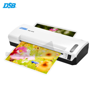 DSB A4 Photo Hot Cold Laminator Free Paper Trimmer Cutter 1.5-2min Warm Up 400mm/min Fast Speed for 80-125mic Film Laminating