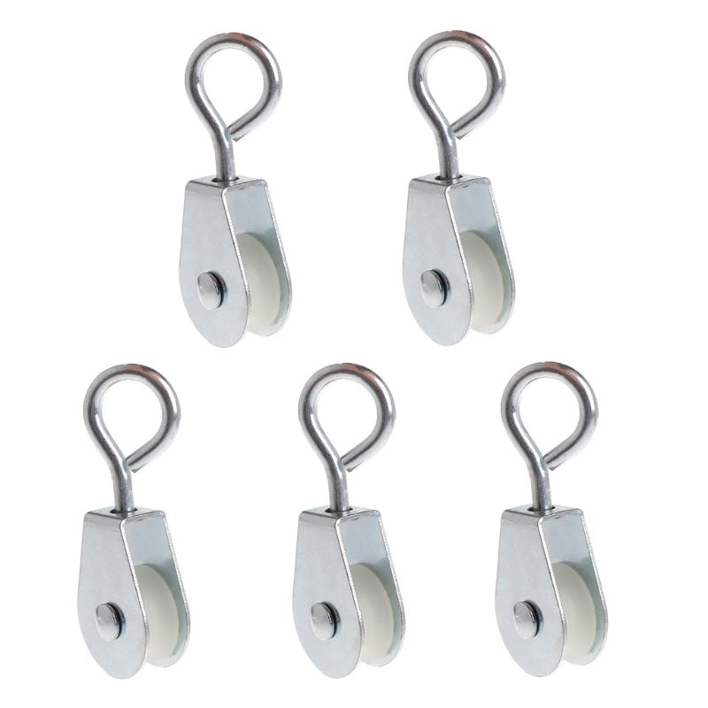 Drop Ship 5 Pcs/Set Aquaculture Pulley Metal Automatic Water Line Wheel Accessories Equipment Supplies Poultry Bird Hanger Hook