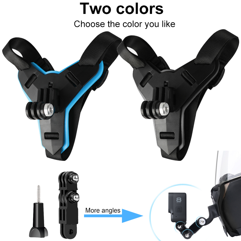 Motorcycle Helmet Chin Stand Mount Holder for GoPro Hero 9 8 7 6 5 4 3 Xiaomi Yi Action Sports Camera Full Face Holder Accessory