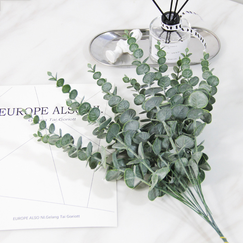 5/10Pcs Simulation Eucalipto Artificial Eucalyptus Leaf Artificial Plants for Wedding Shooting Prop Home Decoration Garland