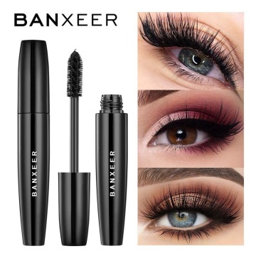 BANXEER 13ml Eyes Makeup Mascara 4D Silk Fiber Lash Mascara Waterproof Rimel 3d Mascara Extension Thick Long Curling Eyelash