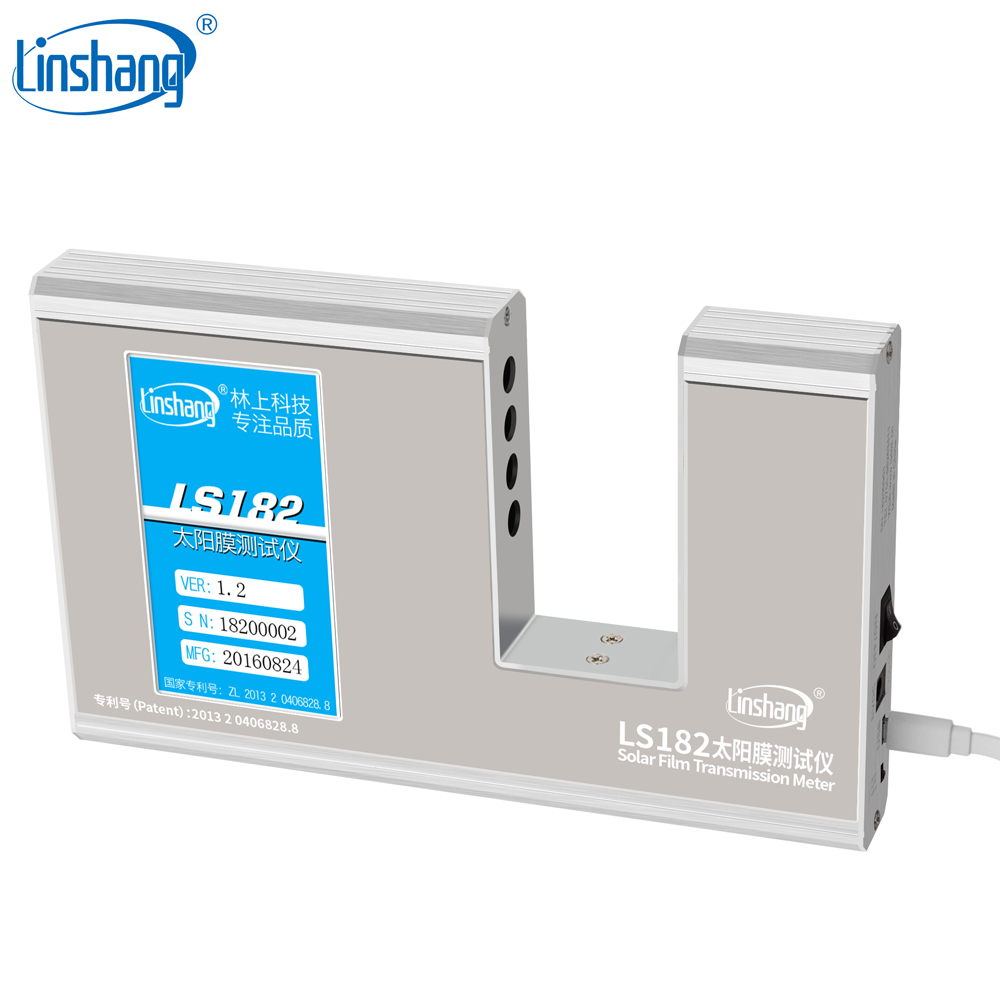 Linshang LS182 SHGC Window Energy Meter with UV Full IR Visible light transmittance Solar Heat Gain Coefficient with six results