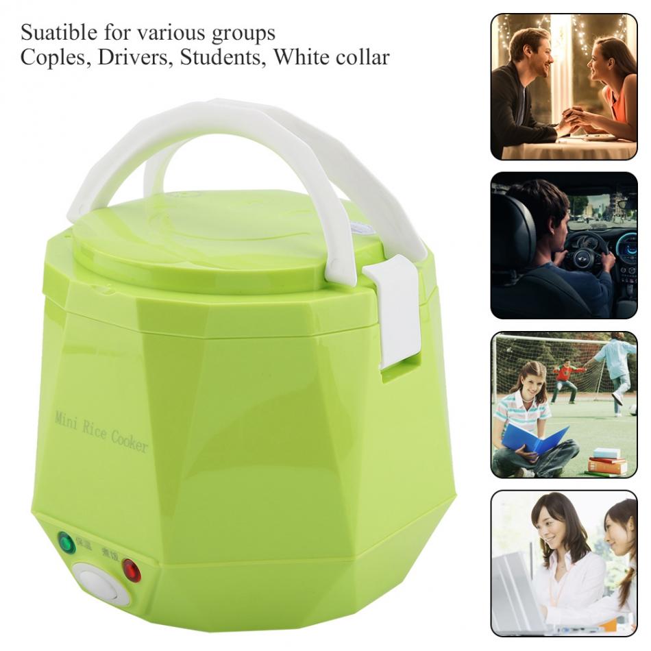 1.3L Portable rice cooker for car12V/24Vtruck/220Vhome Electric Mini cooking pot Multifunctional Electric Lunch Box for 2 person