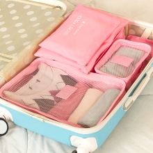 Hot Selling 6 Pcs Travel Storage Bags Luggage Packing Organizer Pouches Portable for Clothing