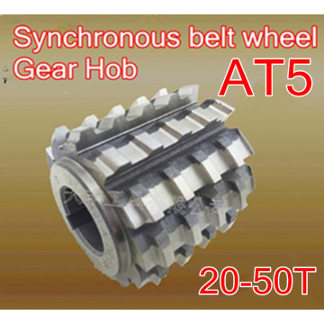 AT5 HSS Synchronous belt wheel Gear Hob 50X40X22mm Processing teeth 20-50T 1pcs Free shipping