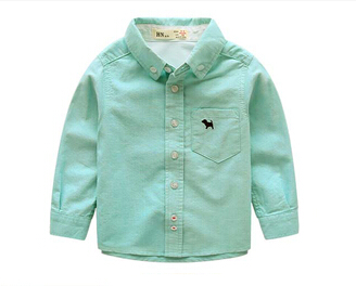 Kids Boys Shirts Children Boys Brand Blouse Long-sleeve Spring Autumn Shirt For Boy Girl Tops Clothes Clothing