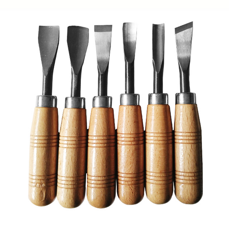 6pcs/set Wood Carving Hand Chisel Professional Wood Gouges Set Carpenter Carving Knife