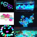 20pcs Glass Pebbles Stones Fish Tank Decorative Glass Pebbles Garden Aquarium Mixed Color Cobblestones Marbles Home Ornament