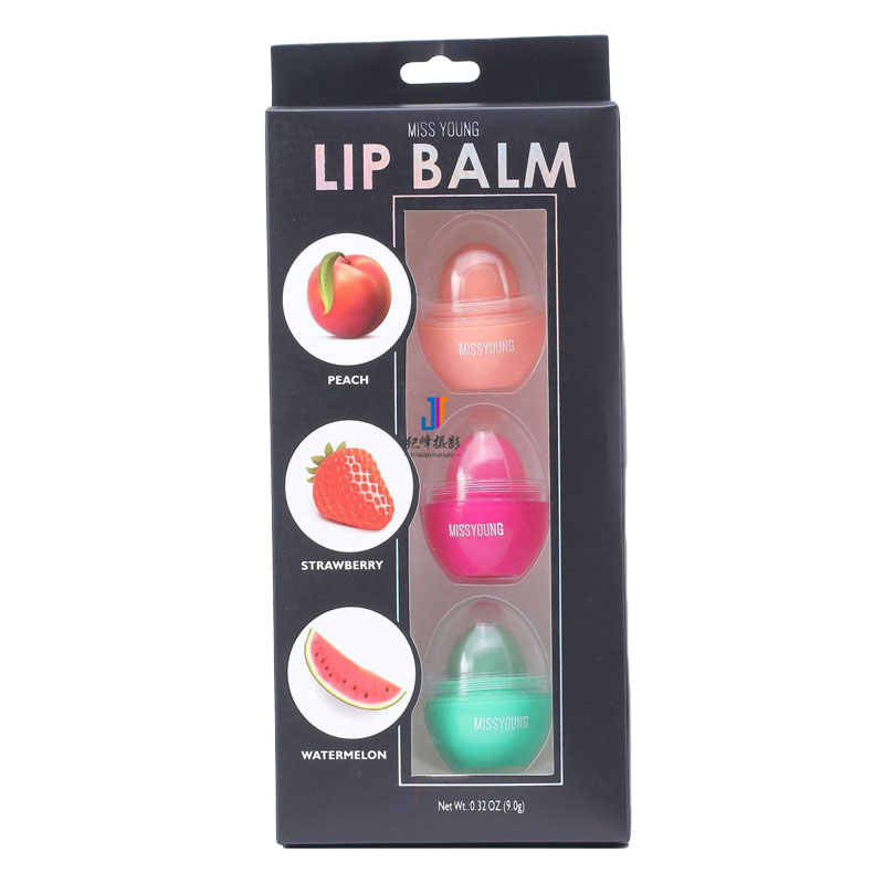 New Product (3Pcs / Lot) Lipbalm Makeup Cute Lipstick Natural Plant Baby Lip Beauty Fruit Flavor Moisturizing Hydrating Lip Balm