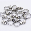 5pcs 6mm-25mm Stainless Steel Mini Fuel Line Pipe Hose Clamp Clip Optional Size for Air Hose Water Pipe Fuel Hose Silicone