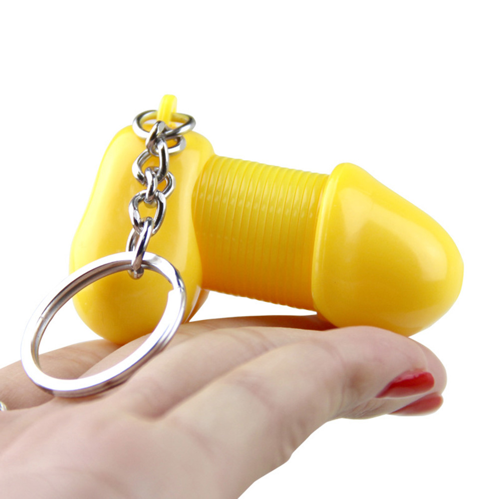 Car Key Rings Male Genitalia Key Chain Sexy Dick Penis Keyring Creative Funny Individual Keychains Women goods gift for lovers
