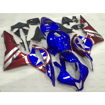 for Honda CBR600RR 2007 - 2008 Fairing CBR 600 RR 2008 Blue Red Star Motorcycle Fairing for Honda CBR600RR 07 Plastic Fairings