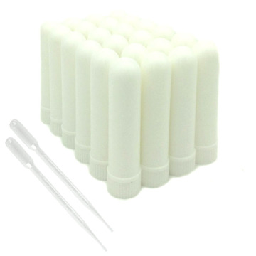 10 Pcs Blank Nasal Inhaler Empty Aromatherapy Oil Nasal Inhaler Tubes Complete Sticks With Cotton core