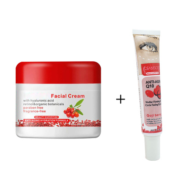 Goji Cream Wolfberry Night Cream+Eye Cream Anti-wrinkle Face Cream Tightening Goji Berries Skin Eye Care Day and Night