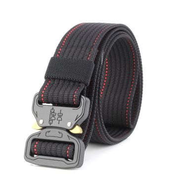 Military Equipment Solid Belt Men Tactical Designer Belts Nylon Strap Canvas Metal Buckle Waist Support Waist Belt