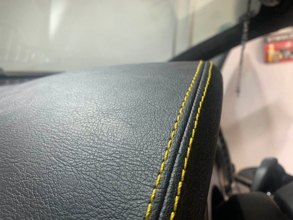 HM-8400 Automatic Double Needle Car Seat Stitching Walking Foot Flat Bed Sewing Machine (4)