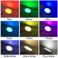 RGB Pool Light 9W 12W Slim Flat Underwater Lighting Resin Filled Multicolor Synchronous Warm Cool White