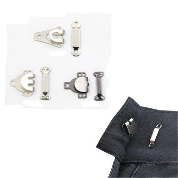 XUNZHE 20pcs Metal Trousers Hook Suit Pants Hook Button Skirt Trousers Garment Hooks Four Kinds of Models Clothing Accessories