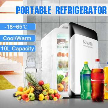 10L Refrigerator Fridge Compressor DC12V/AC220V Auto-Refrigerator Fridge Freezer -18-65 Degrees