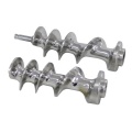 Stainless steel investment casting meat grinder feed screw
