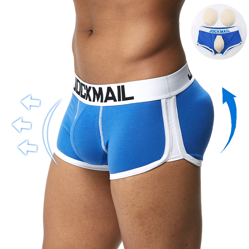 JOCKMAIL Sexy Men Underwear penis and Butt Hip Enhancer Booty Padded briefs Shaper Butt Lifter Panty gay underwear Shapewear