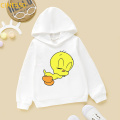 Funny cartoon Looney Tune Tweety Bird print children‘s sweatshirts unisex tops kids graphic hoodie boys girls winter clothes