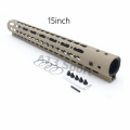 tactical 15Inch free Float Mount System Keymod Handguard Picatinny Rail Mouth for AR Series Gun Types for Hunting