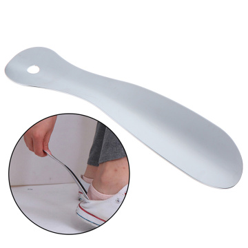 1PCS 19*5cm Professional Shoehorn Practical Durable Durable Metal Silver Tone Shoe Horn Lifter Stainless Steel
