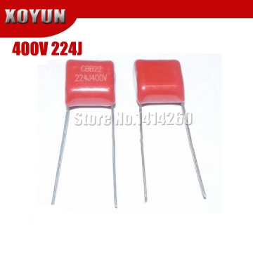 20PCS 400V224J 400V 0.22UF 220NF 400V 224J 224 CBB P10 Polypropylene film capacitor