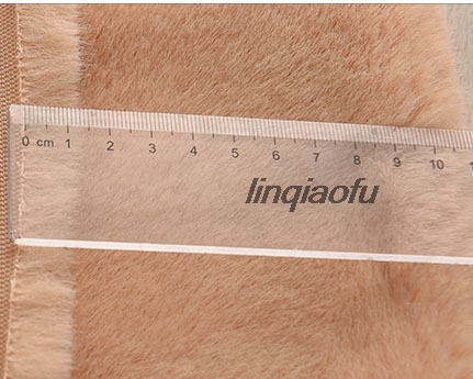 High quality thick imitation mink fur coat fabric, artificial plush fabric imitation fur fabric 1400g