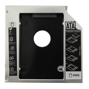 Hot Sale Universal Aluminum 12.7mm SATA 2.0 2nd HDD Caddy 2.5