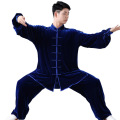 Women Red Color Mandarin Collar Martial Arts Tai Chi Suits Long Sleeve Tang Suit Taiji Clothes Kung Fu Uniform Wushu Shirt Pants