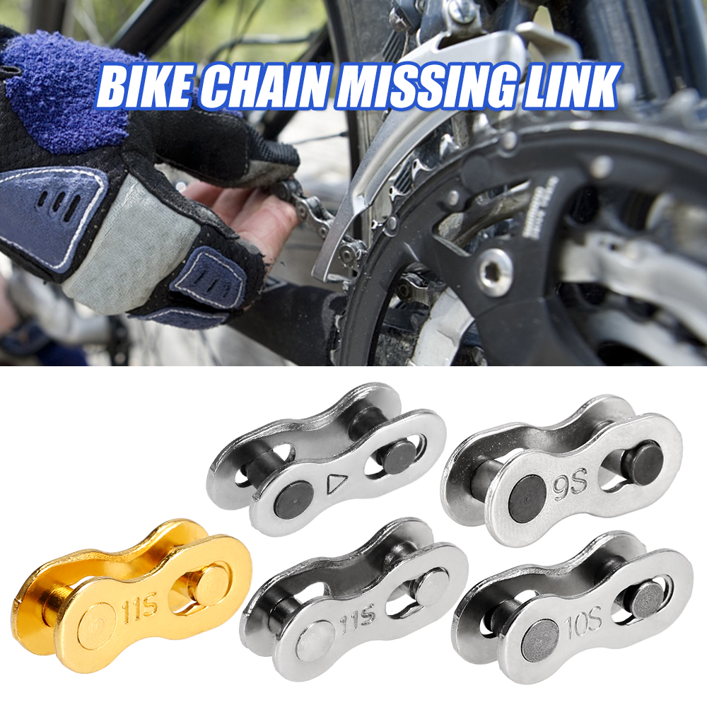 1 Pair / 5 Pair Bike Chain Link Bicycle Chain Repair Tool Bike Missing Link Bike Chain Connector 6-8S / 9S / 10S / 11S Bicicleta