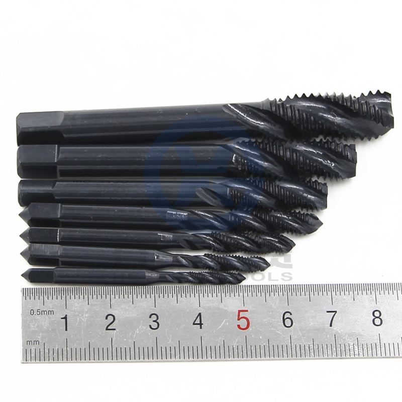 New 7pcs Spiral Hand Thread Tap Screw Spiral Point Thread Metric Plug Drill Bits M3 M4 M5 M6 M8 M10 M12 Hand Tools
