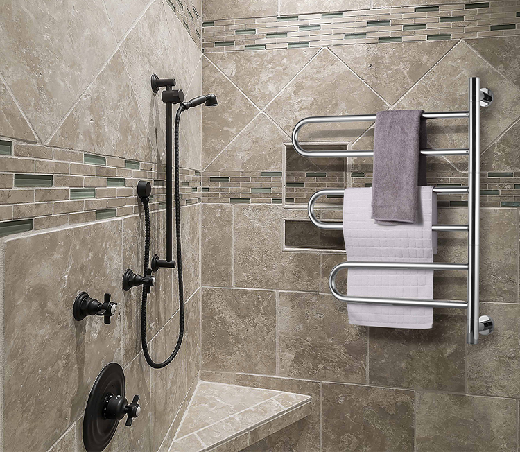 Heated Towel Rack Wall Mounted Bathroom faucet 3