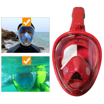 All Dry Silicone Snorkeling Suit Anti-Fog Diving Mask Full Face Design Snorkel Equipment Mask Waterproof Swimming Diving Mask