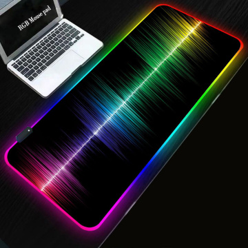 LED Light Desk Mat Big Computer Mousepad Medium 60x30 80x30 90x40cm RGB Backlight Keyboard Cover Keyboard Mause Gaming Mouse Pad