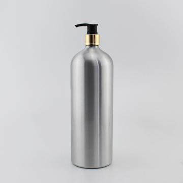 1000ML Empty Aluminum Bottles With Lotion Cream Pump Metal Containers Oil Bottle Cosmetics Container 1L Liquid Soap Dispenser