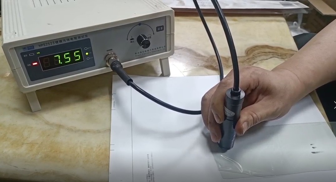 8 ohm ITO Film Resistance Test 2