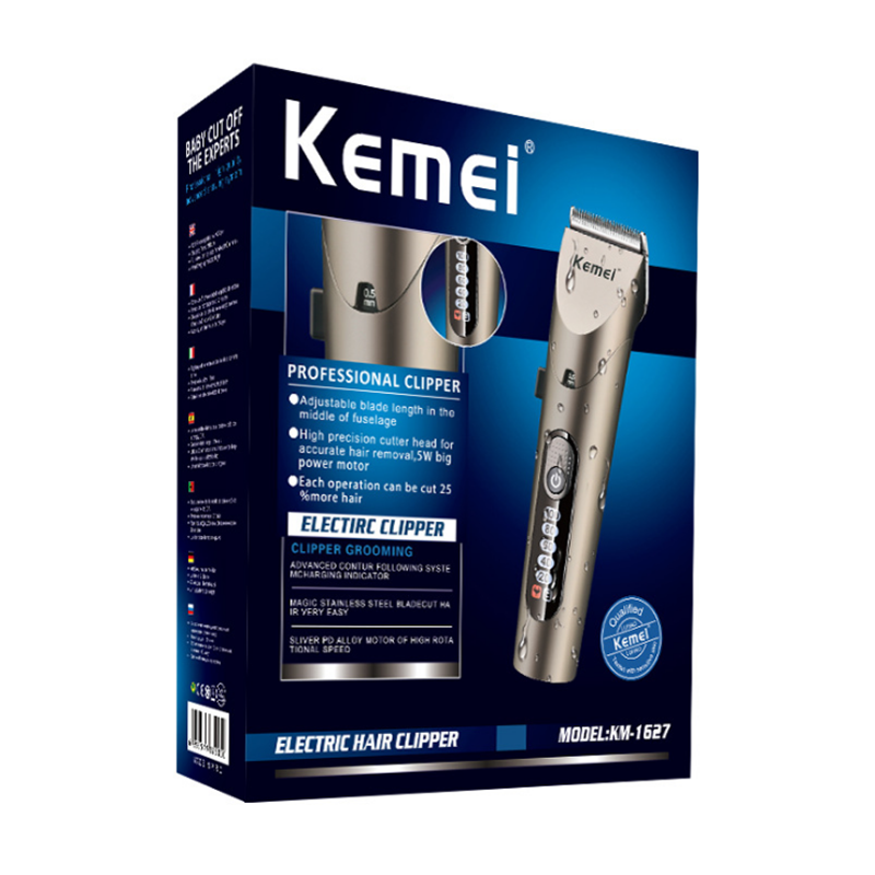 Kemei Professional Rechargeable Home Hair Trimmer Electric Waterproof Hair Clipper Men Wireless Hair Cutting Machine Barber