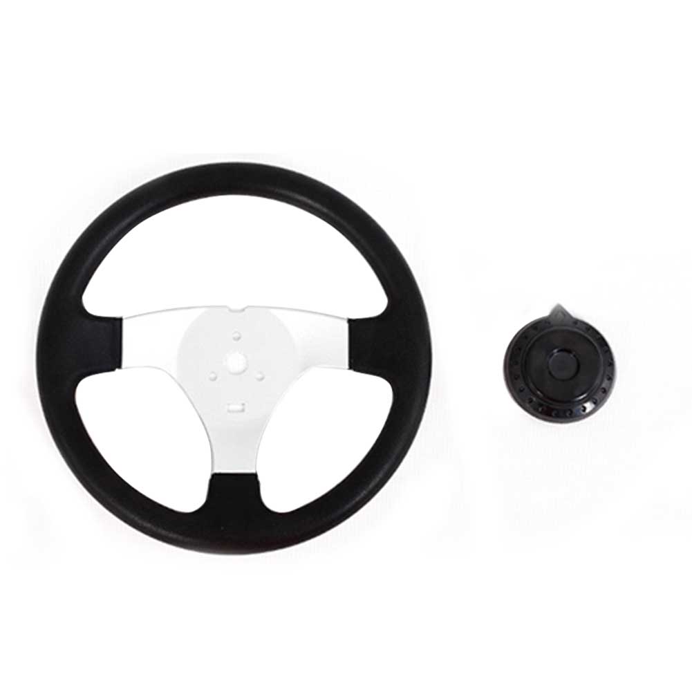 270mm Interior PU Foam 3 Spokes Replacement Accessories With Holes Universal Classic Hardware Durable Steering Wheel For Go Kart