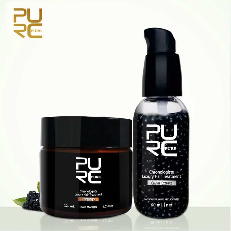 PURC Caviar Extract Chronologiste Hair Treatment Set Make Hair More Soft And Smooth Hair Care New Arrive