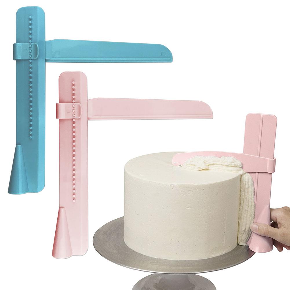 Stainless Steel Icing Comb Cake Smoother Scraper Textures Fondant Mousse Cream Spatula Edge Smoother Cake Baking Pastry Tools