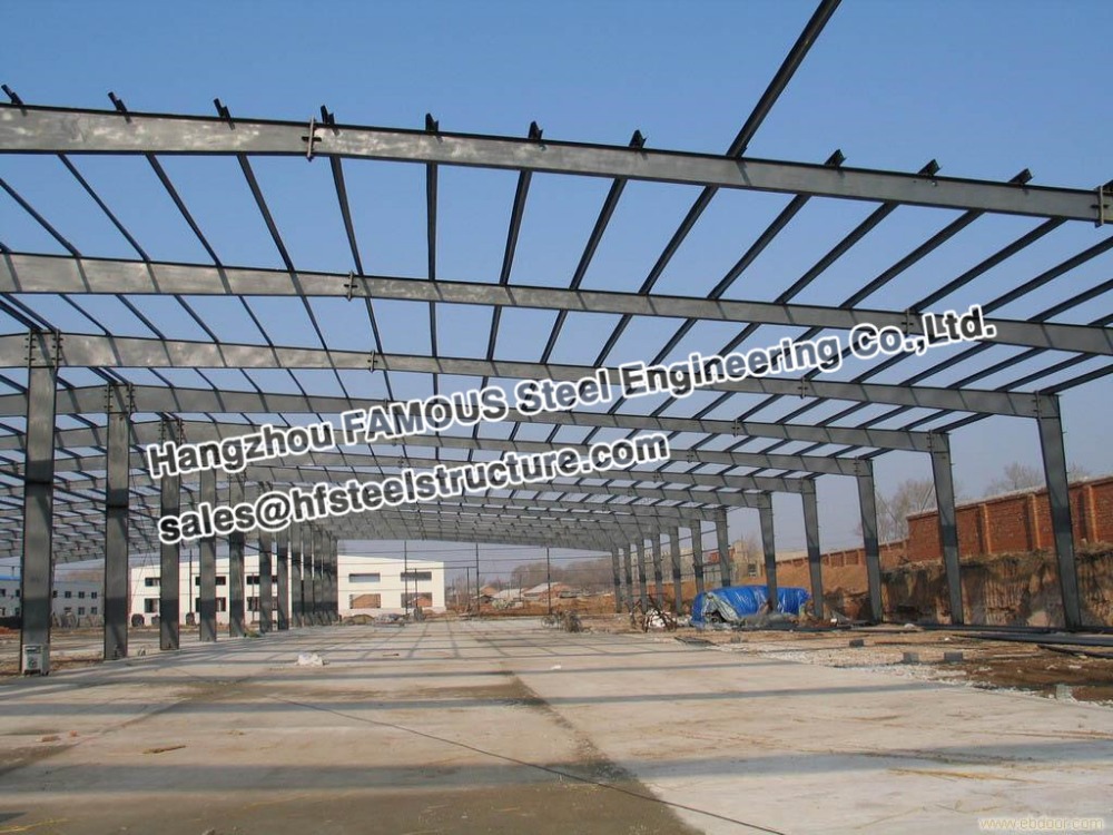 Wide Span Industrial Steel Buildings Light Steel Structure Warehouse