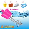 Portable Suspension Electric Immersion Water Heater Boiler for Inflatable Pool Tub Travel Camping Picnic Travel 2000W 2M(EU Plug