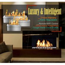 Inno-Fire 30 inch ethanol burner insert mounted fireplace wall