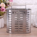 304 Stainless Steel Hanging Cutlery Holder Drainer Spoon Fork Chopsticks Storage Basket Rack Kitchen Accessories Tools Organizer