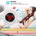 Portable DVD CD Player Wall Mountable Wireless Bluetooth Home Music Player with Remote Control FM Radio Speakers MP3