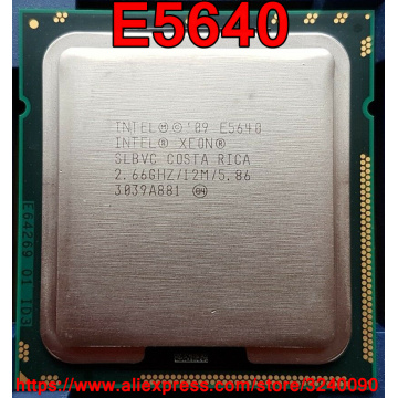 Original Intel CPU Xeon E5640 SLBVC Processor 2.66GHz 12M 4-cores Socket 1366 free shipping speedy ship out